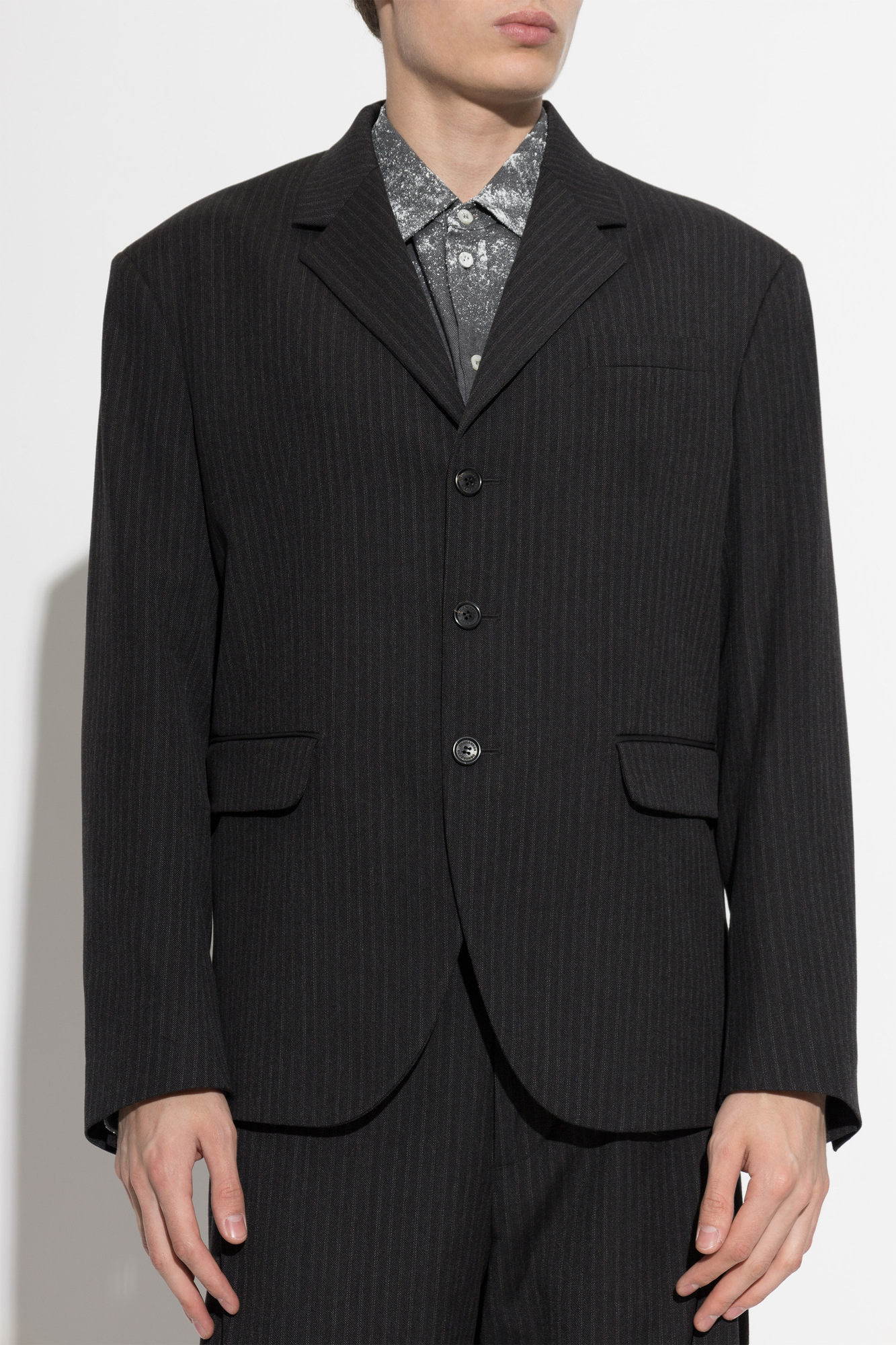 Dsquared2 Wool Pinstripe Double Vent Blazer | Men's | Vitkac